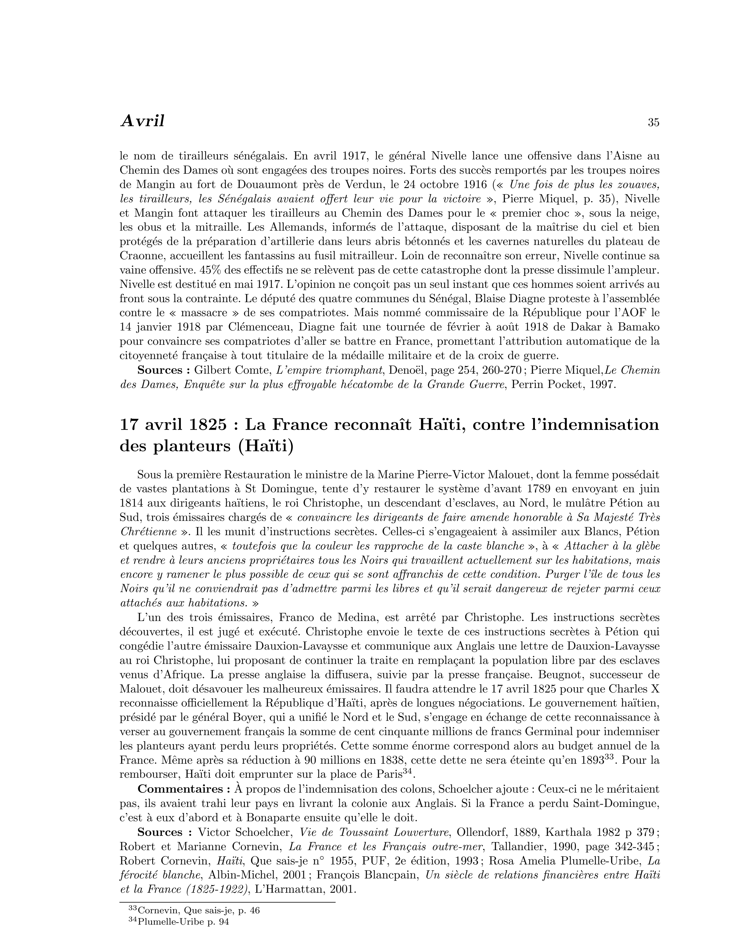 17 avril 1825 — La France reconnaît Haïti contre l’indemnisation des planteurs